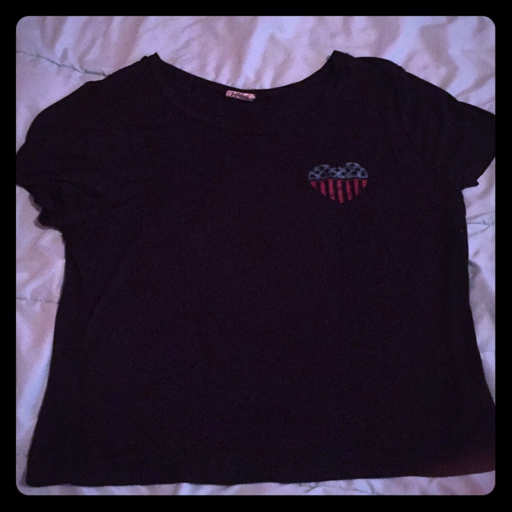 Black crop top